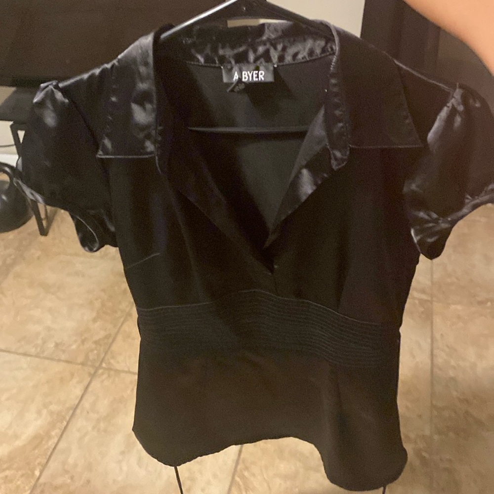 Amy Byer Satin Top
